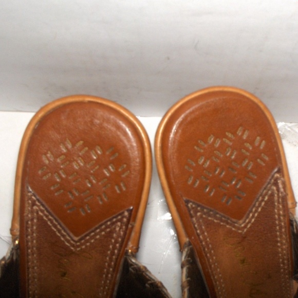 SAM-EDELMAN-WOMENS-BRONZE-LEATHER-SUEDE-SIZE-8-5M - Picture 4 of 6